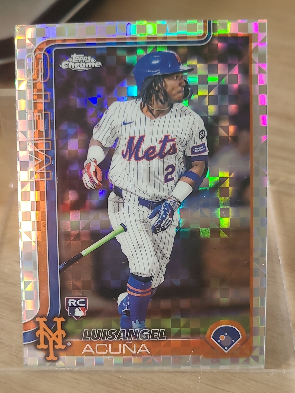 2025 Topps X Fractor RC Luis Acuna Angel
